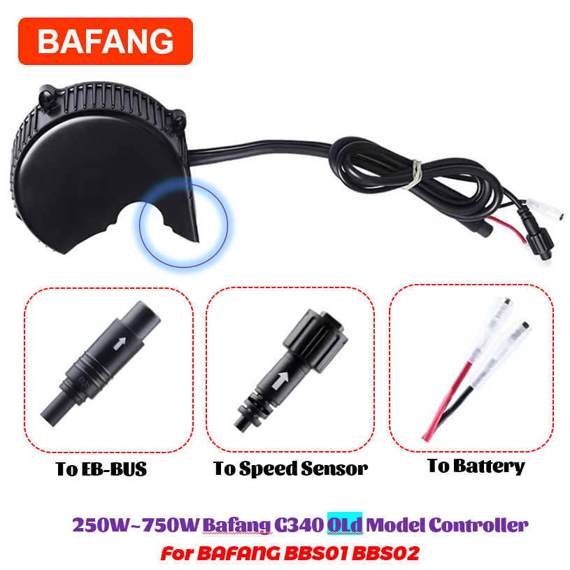 Bafang Bbs02B 48V 750W Mid Drive Kit - Bafang-Kit de conversion de moteur d'entraînement