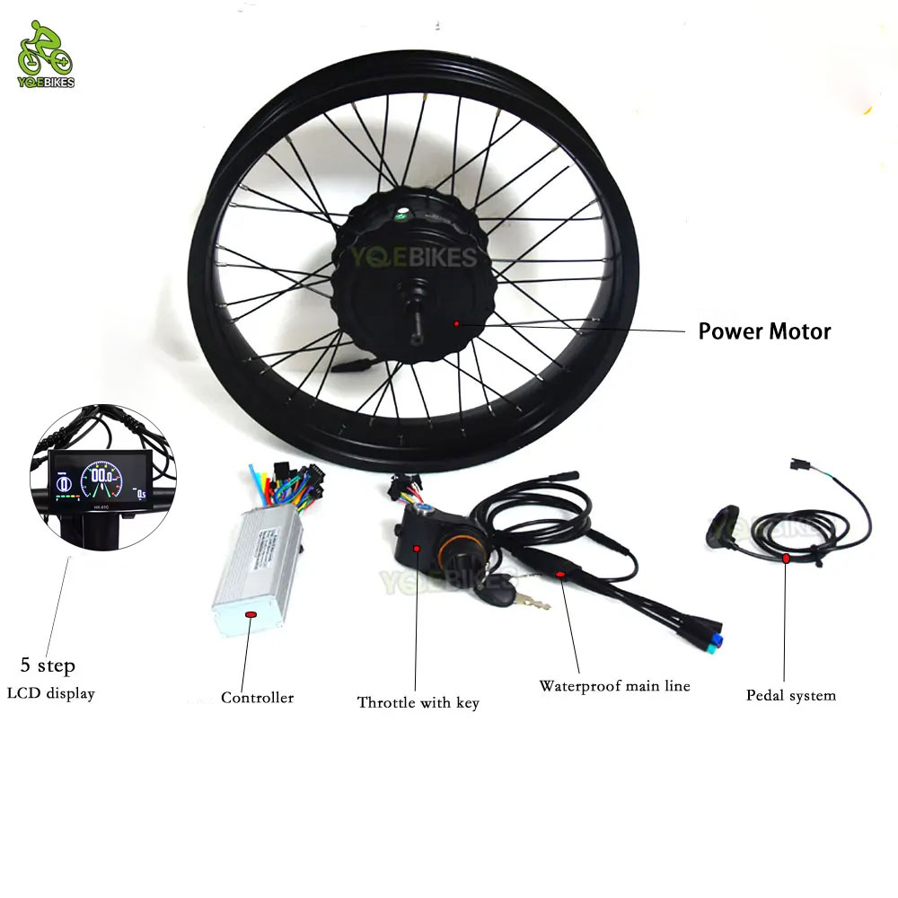 Fat Tire Ebike Conversion Kit 2000W - 20 pouces 4.0 ebike accessoires bricolage