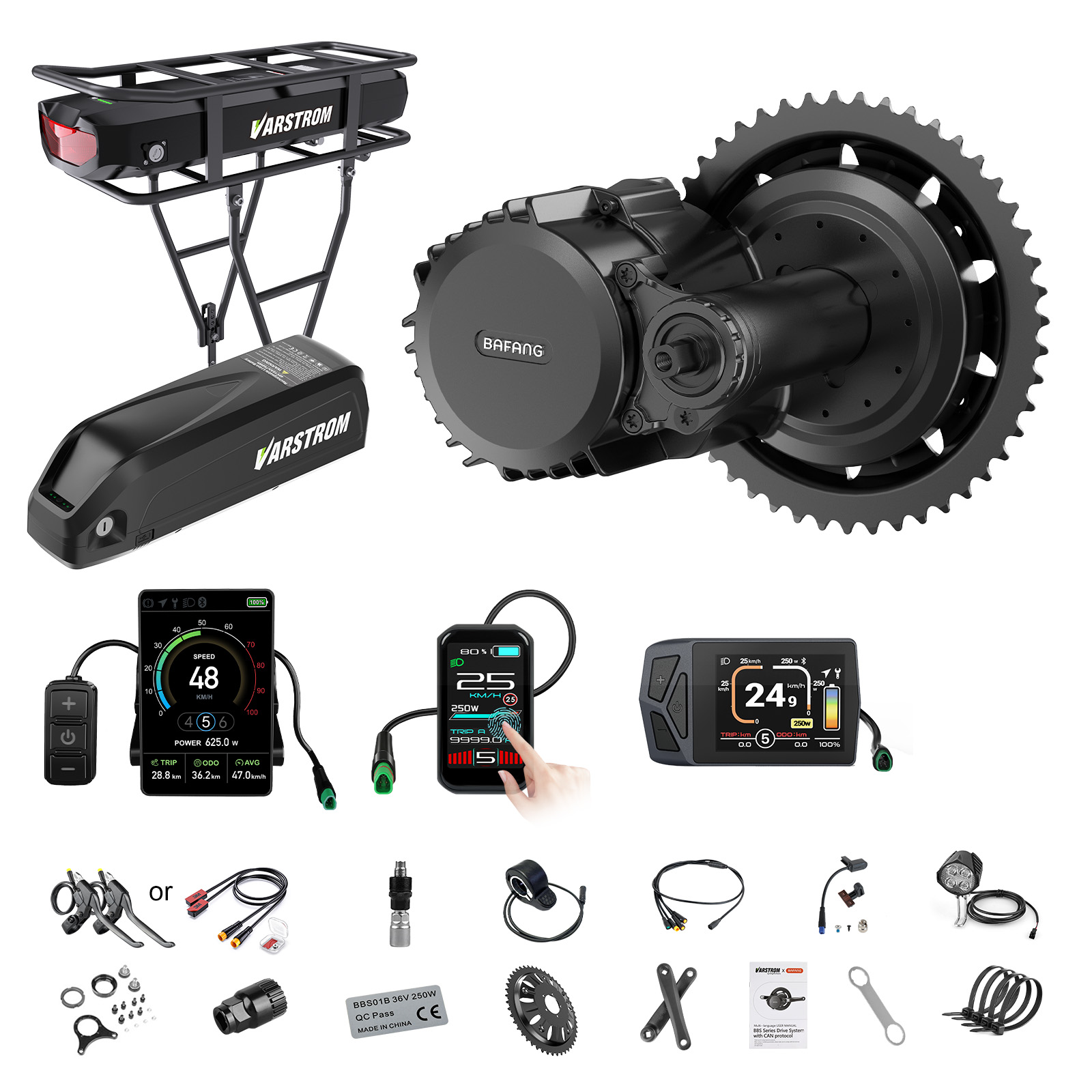 Mid Drive Motor Kit 52V 1000W - [Expédition US] Kit Moteur Central Bafang