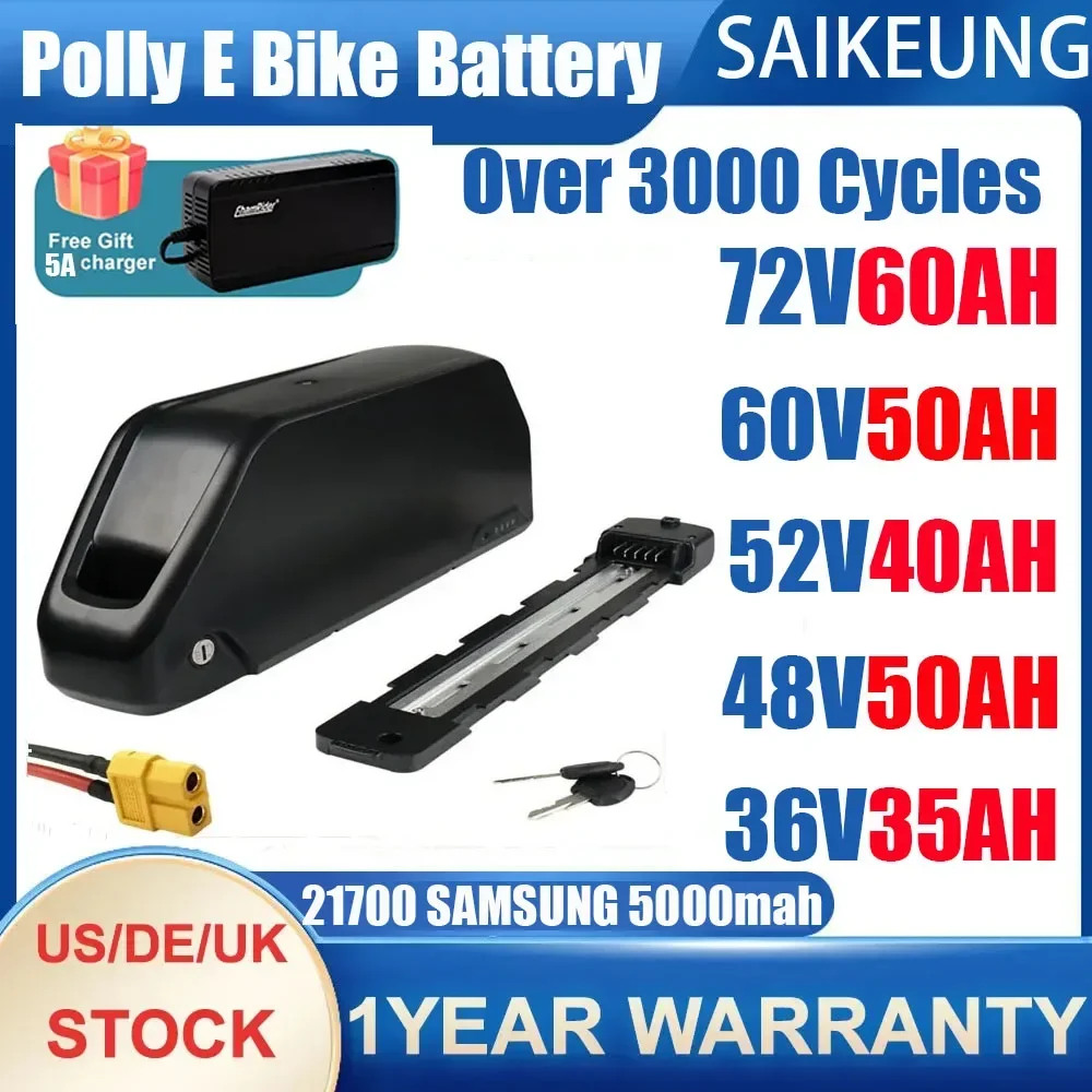 Electric Bicycle Battery 72V 30Ah - Batterie de vélo électrique Downtube Hailong