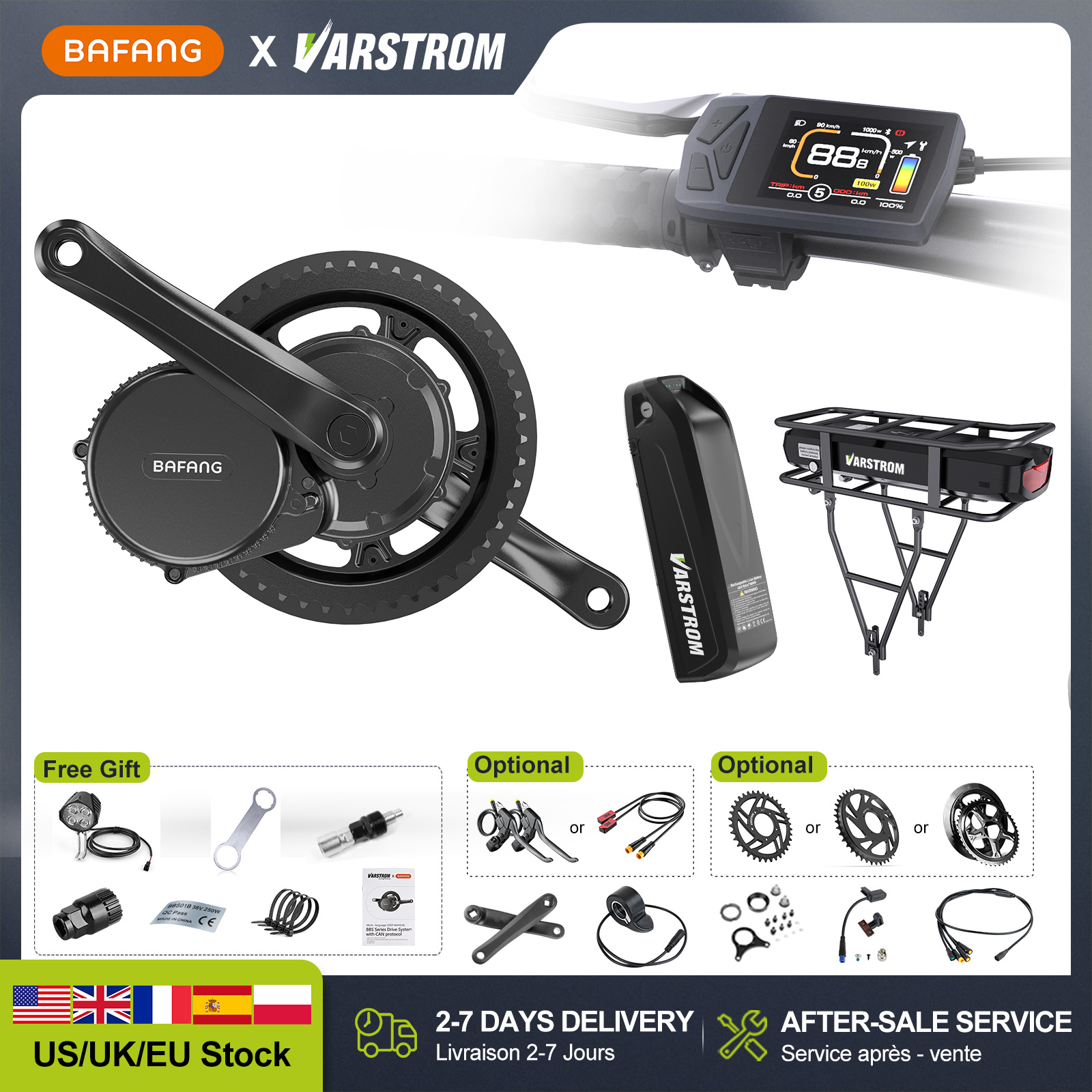 [US Direct] Moteur central BAF - Bafang Bbshd 1000W Conversion Kit avis et prix