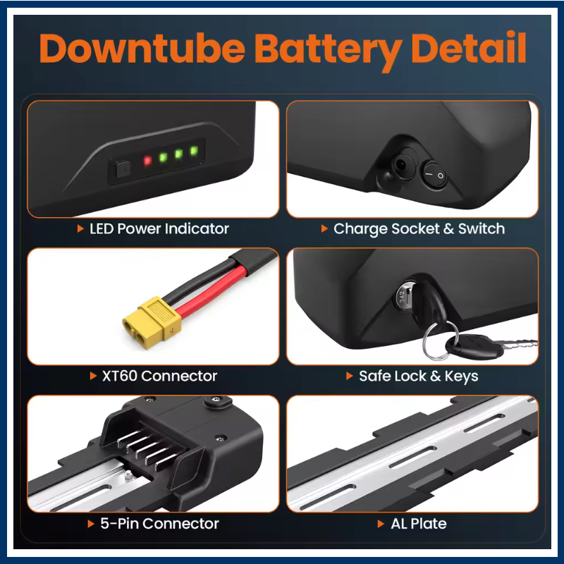 Vélo électrique 36V 48V 52V 25 - Electric Bicycle Battery 72V 30Ah avis et prix