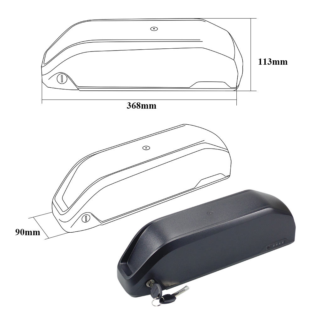 Batterie de vélo électrique Ha - Ebike Battery 48V 20Ah Hailong avis et prix