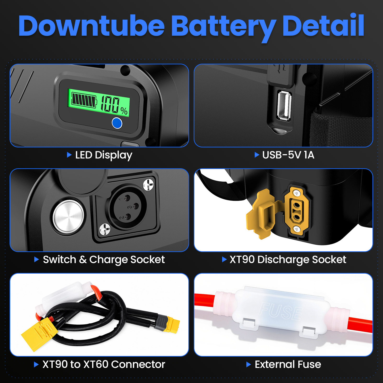 Batterie pour vélo électrique  - Ebike Battery 52V 20Ah Triangle Pack avis et prix