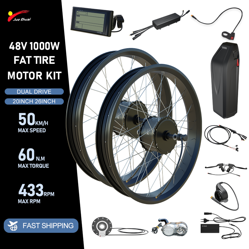 Kit de conversion de vélo élec - Fat Tire Ebike Conversion Kit 2000W avis et prix