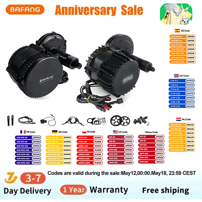 Kit de conversion de vélo élec - Bafang Bbshd 1000W Conversion Kit avis et prix